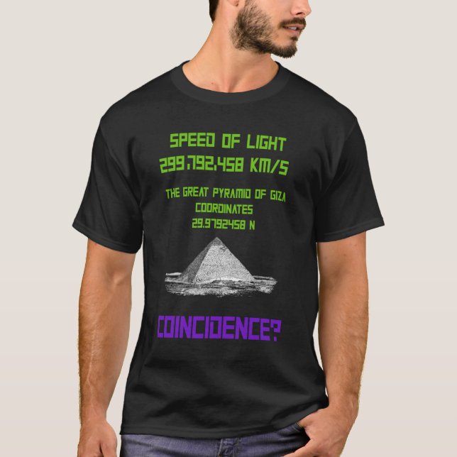 T-shirt Ancien astronaute Alien Théoriste pyramide OVNI (Devant)