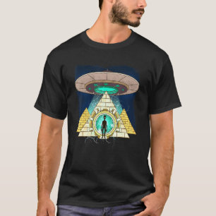 T-shirt Ancien astronaute égyptien Pyramide Alien Conspira
