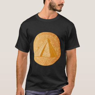 T-shirt Ancien calendrier aztèque Maya Sacré Pyramide Geom