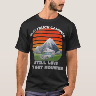 T-shirt Ancien Camion Camper Caravane Pickup Cabover Vinta