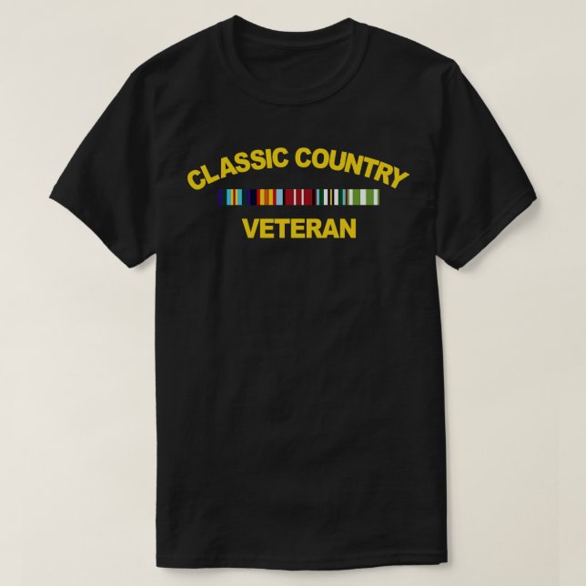 T-shirt Ancien combattant de pays classique (Design devant)