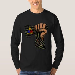 T-shirt Ancien drapeau 3e division blindée Drapeau Vintage