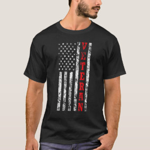 T-shirt Ancien drapeau américain Patriote de la fête des v