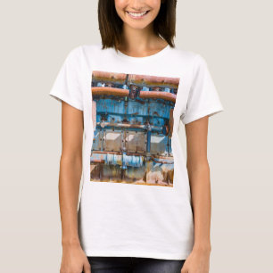 T-shirt Ancien et rouillé Atlas Impérial moteur diesel à I