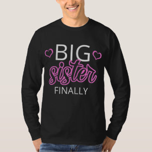 T-shirt Ancien frère Big soeur Gift Big soeur Finalement