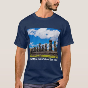 T-shirt Ancien Moai île de Pâques Rapa Nui
