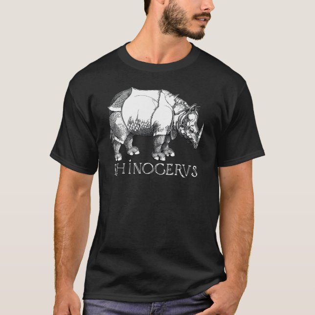 T-shirt Ancien Rhinoceros Albrecht Durer (Devant)