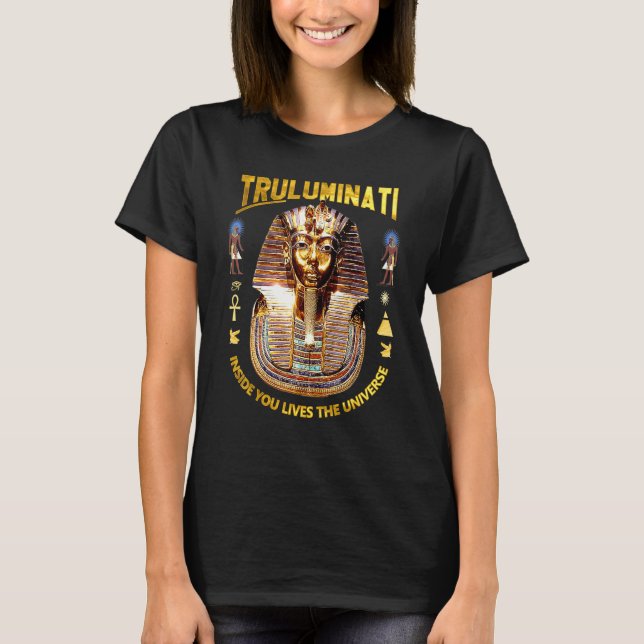 T-shirt Ancien roi égyptien Tut Tutankhamen Illuminati (Devant)