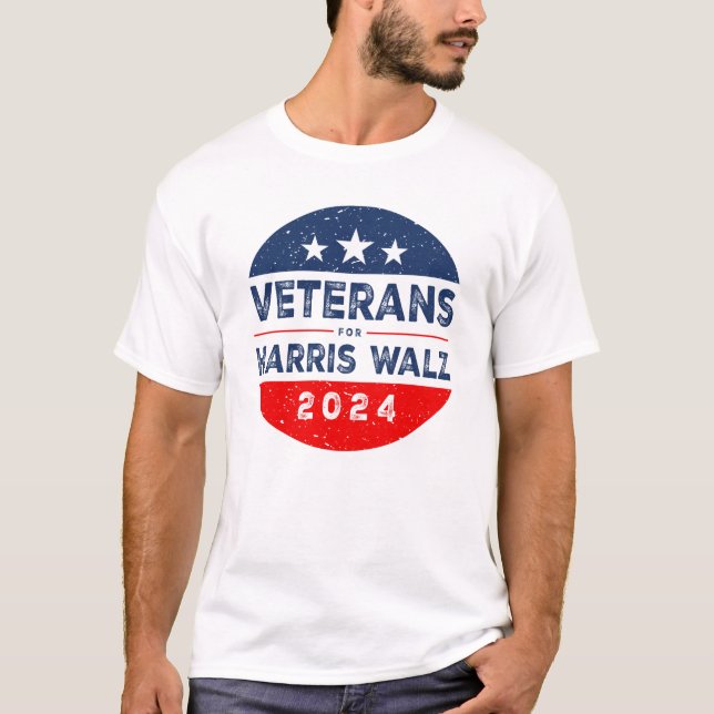 T-shirt Anciens Combattants Pour Harris 2024 Pour La Campa (Devant)