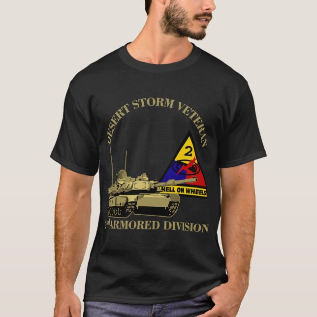 T-shirt Anciens combattants vétérans de la 2e Division bli (Devant)