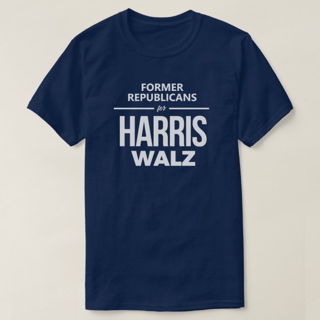 T-shirt Anciens Républicains pour Harris Walz (Design devant)