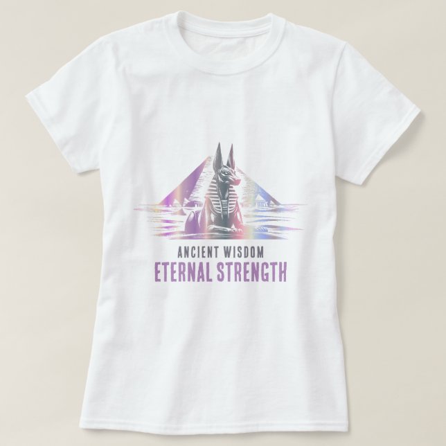 T-shirt Ancient Wisdom, Eternal Strength - metallic (Design devant)
