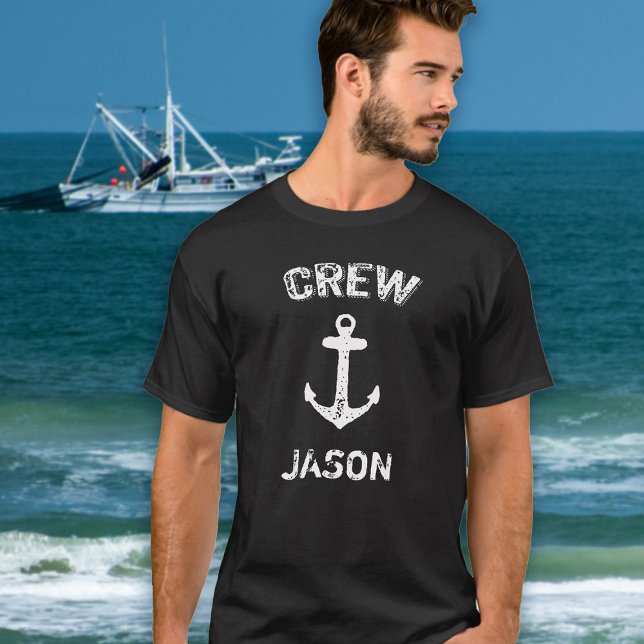 T-shirt Ancre de bateau d'équipage (Créateur téléchargé)