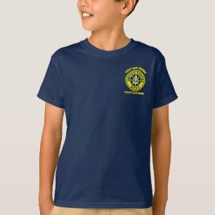 T-shirt Ancre de la marine bleue bateau capitaine nautique