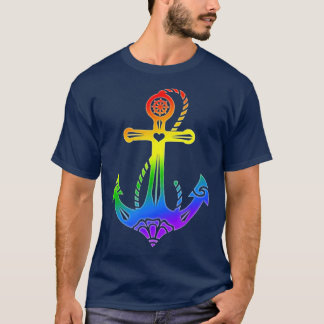 T-shirt Ancre Gay pride arc-en-ciel LGBT LGBTQ