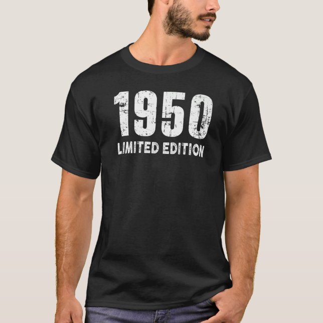 T-shirt and Born in 1950 (Devant)