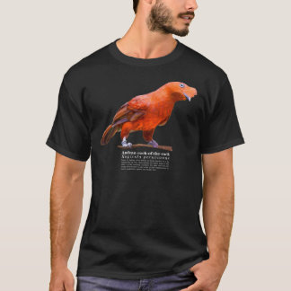 T-shirt Andean cock-of-the-rock bird on the rocks Classic 