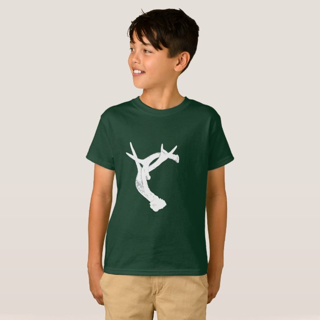 T-shirt Andouillers de cerfs communs (Devant entier)