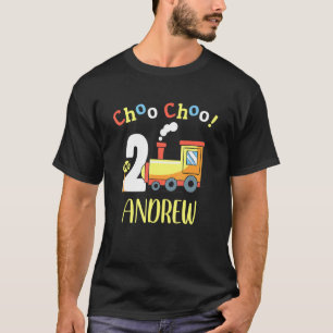 T-shirt Andrew Choo Choo Deux Train 2e Anniversaire à 2 an