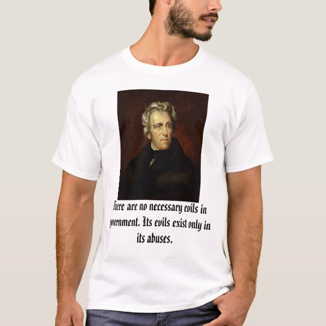 T-shirt Andrew Jackson a attribué à Thomas salissent, (Devant)