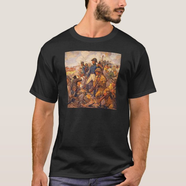 T-shirt Andrew Jackson pendant la bataille de la (Devant)