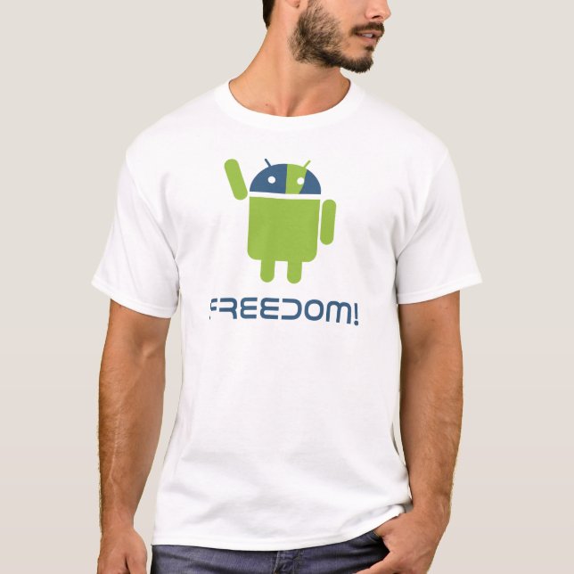T-shirt Android=Freedom (Devant)