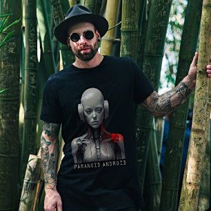 T-shirt Android paranoïaque de Radiohead - Art futuriste