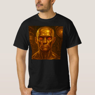 T-shirt Androïde métal doré