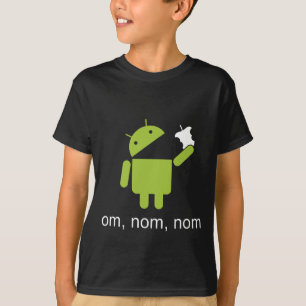 T-shirt androïde > pomme (chemise foncée)