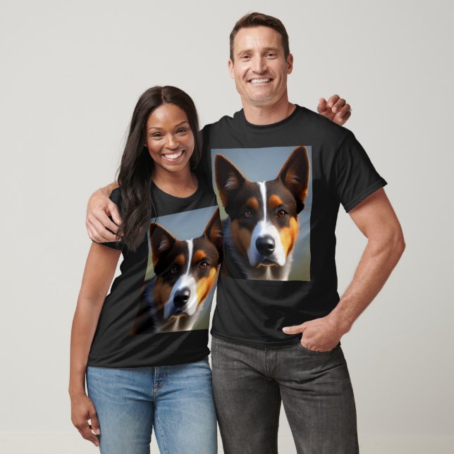 T-shirt Andy The Australian Blue Heeler, (Unisexe)