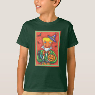 T-shirt ANDY THE CANDY CORN MAN, CHAT NOIR & JACK Coloré