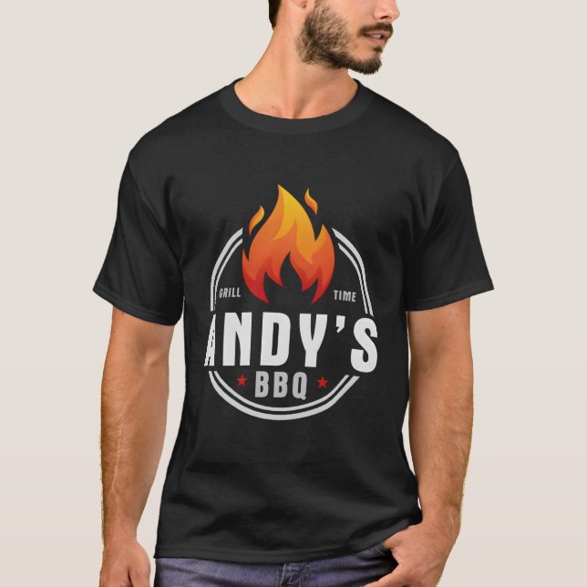 T-shirt Andy'S Bbq (Devant)