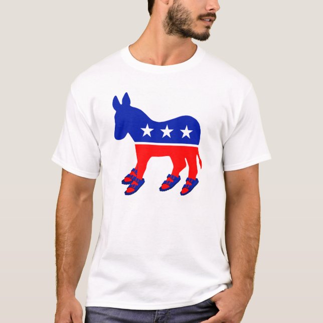 T-shirt Âne avec Birks (Devant)
