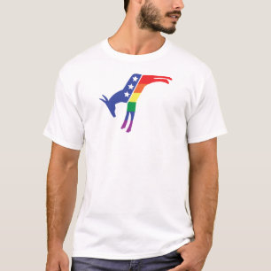 T-shirt Âne Democratic de gay pride