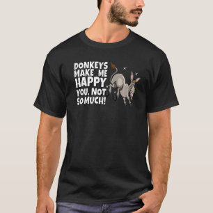 T-shirt Âne Mule Âgé De Longue Date Les Dons Me Rendent He