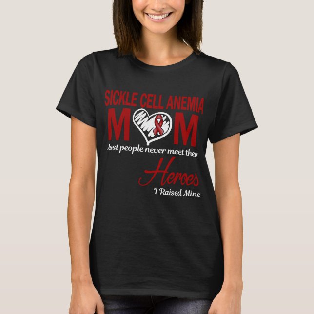 T-shirt Anémie de la faucille Maman J'ai levé la mienne (Devant)