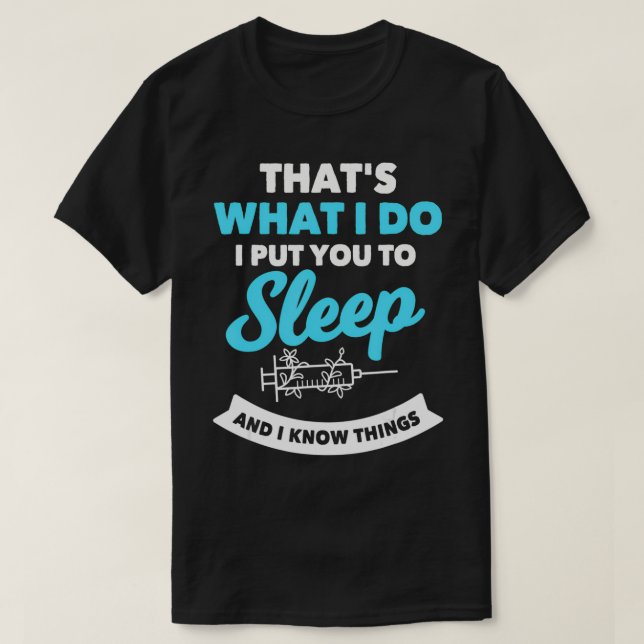 T-shirt Anesthésie anesthésiologiste drôle Dire Gift hôpit (Design devant)