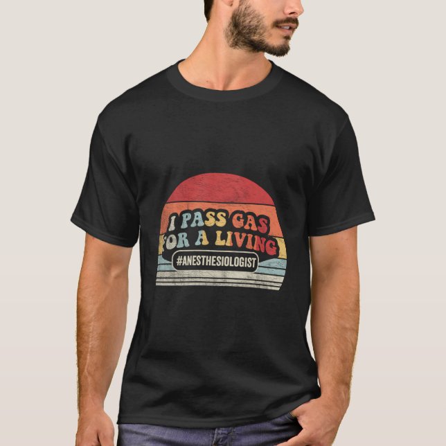 T-shirt Anesthésiologiste drôle Cadeau Retro Anesthes Vint (Devant)