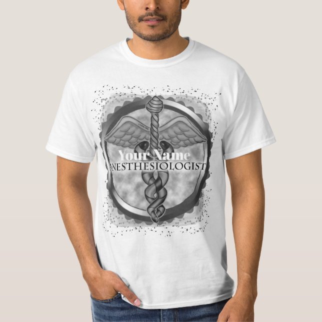 T-shirt Anesthésiste argenté (Devant)