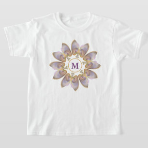 T-shirt Ange Abstraite ailes Mandala Monogramme fractal