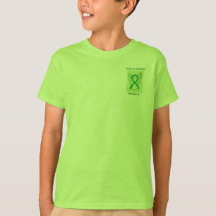 T-Shirt Ange au Ruban Vert pour la Sensibilisation