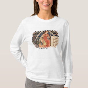 T-shirt Ange avec une éponge fixée à une tige