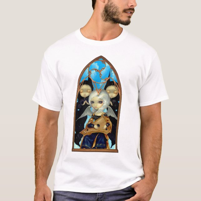 T-shirt Ange avec une musique gothique de CHEMISE de (Devant)
