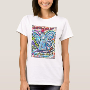 T-shirt Ange Cancer coloré