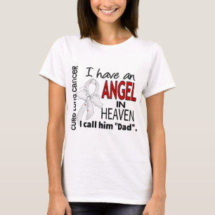 T-shirt Ange dans le cancer de poumon de papa de ciel