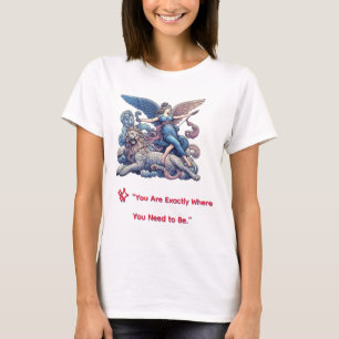 T-shirt Ange de la force avec Lion
