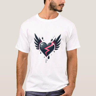 T-shirt ange du coeur brisé