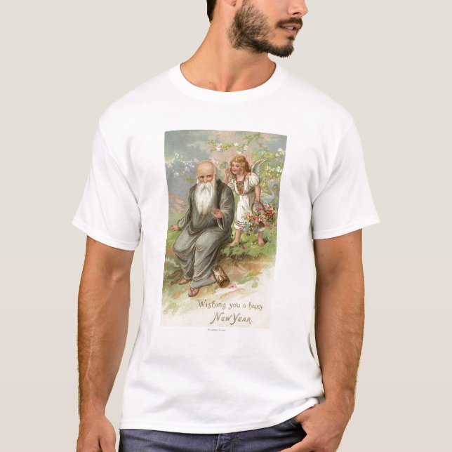 T-shirt Ange et temps de père # 1 (Devant)