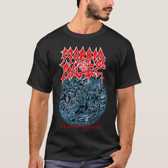 T-shirt ange morbide autels de la folie classique vieille  (Devant)