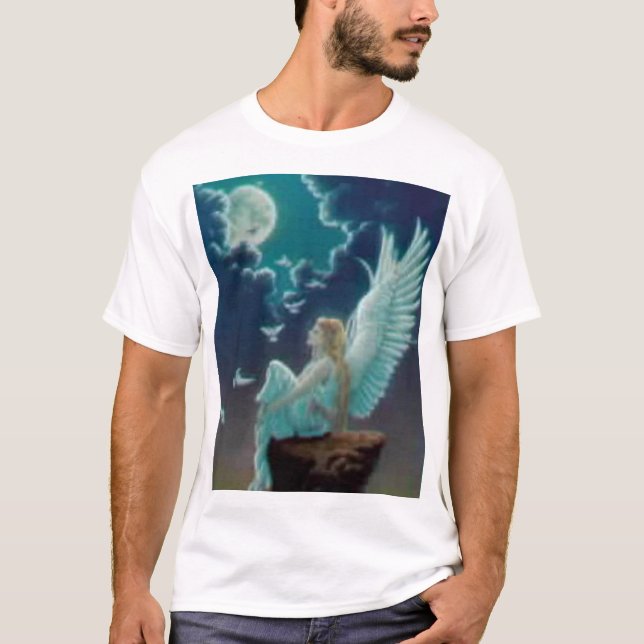 T-shirt Ange pendant la nuit (Devant)